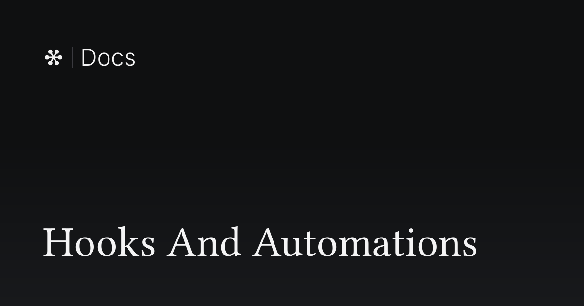 Hooks And Automations | Flywheel Docs